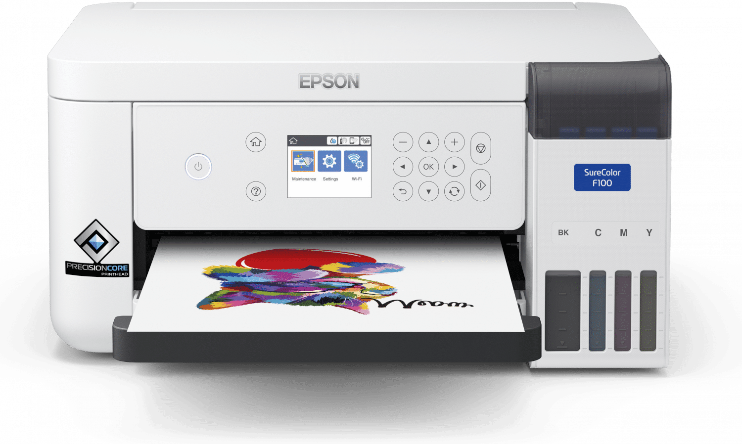 Epson SC-F100 A4 31340 productpicture hires c f100 front tray media 1.png 1 vikiallo