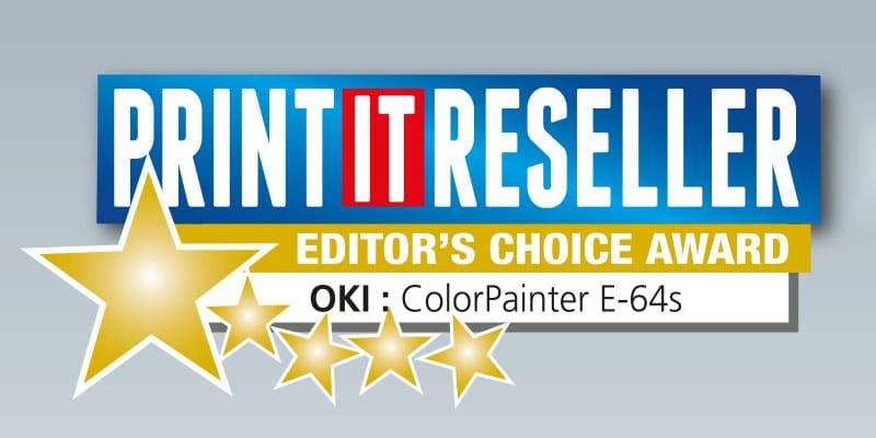 Oki E-64s vinder editors award - print it reseller