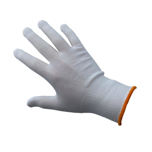 handsker, str. L hvid kant | vikiallo
